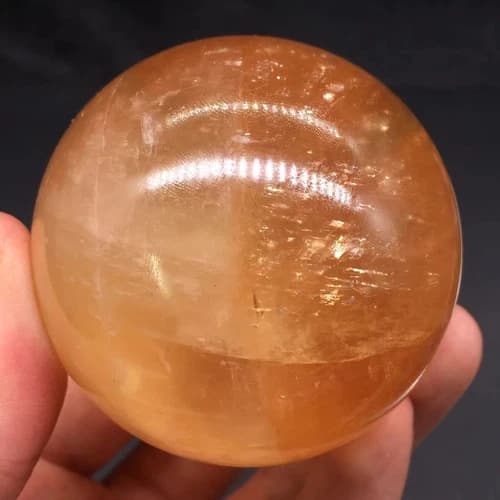 Honey Calcite — Sphere